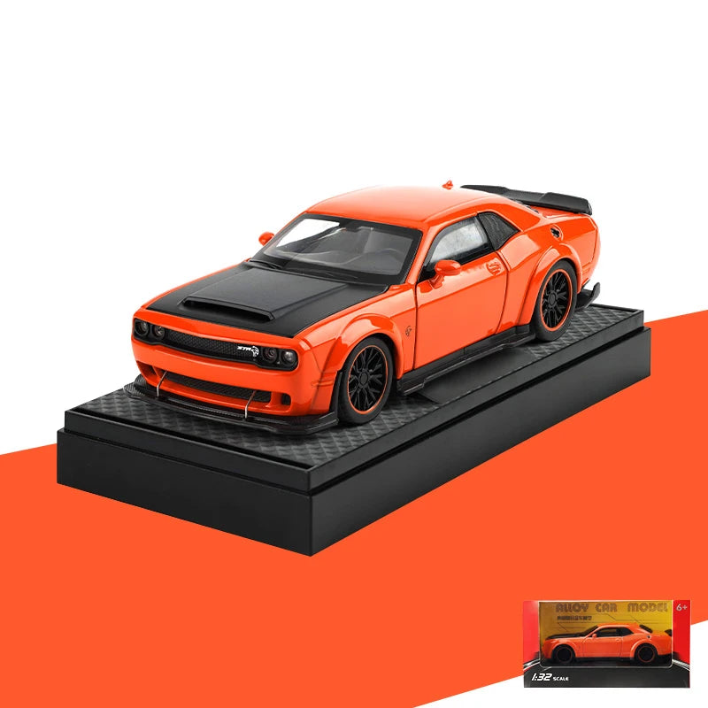 1:32 Dodge Challenger SRT Hellcat Redeye V8 Alloy Metal Diecast Model American Muscle Sports Car Collection of Hobby Decorations