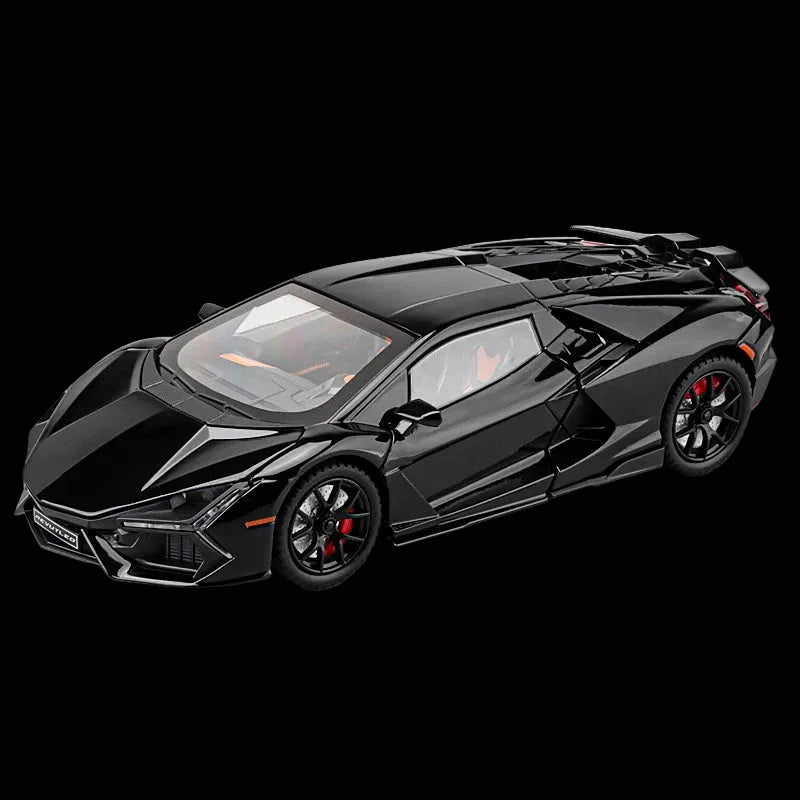 Spray 1:24 Lamborghini Revuelto Countach LP500S Supercar Alloy Metal Diecast Model Car Home Trendy and Desktop Display Ornaments