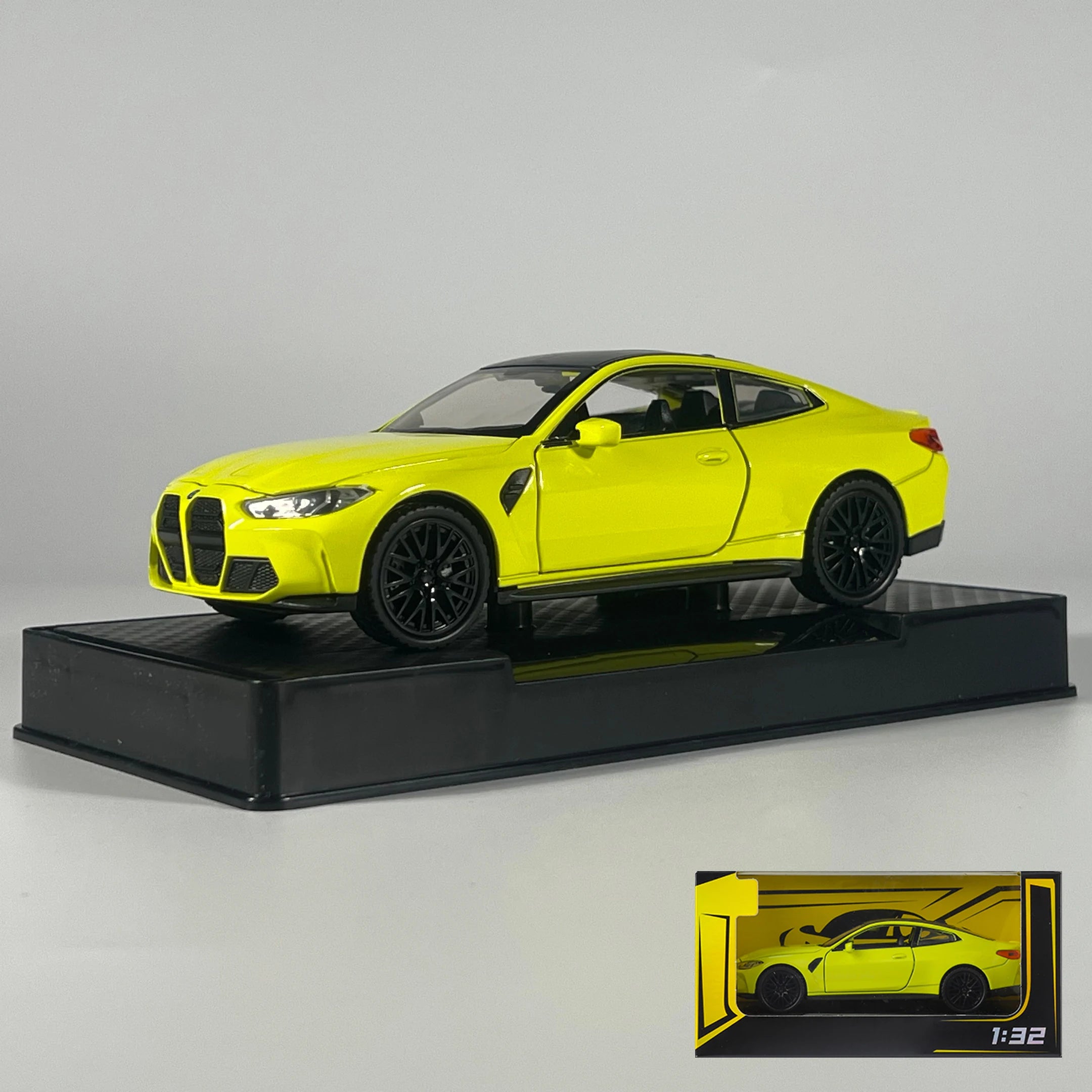 1:32 BMW M4 Coupe Sports Car Alloy Metal Diecast Model Car Home Trendy Toys Ornaments for Children Holiday Gifts with Friend Boy