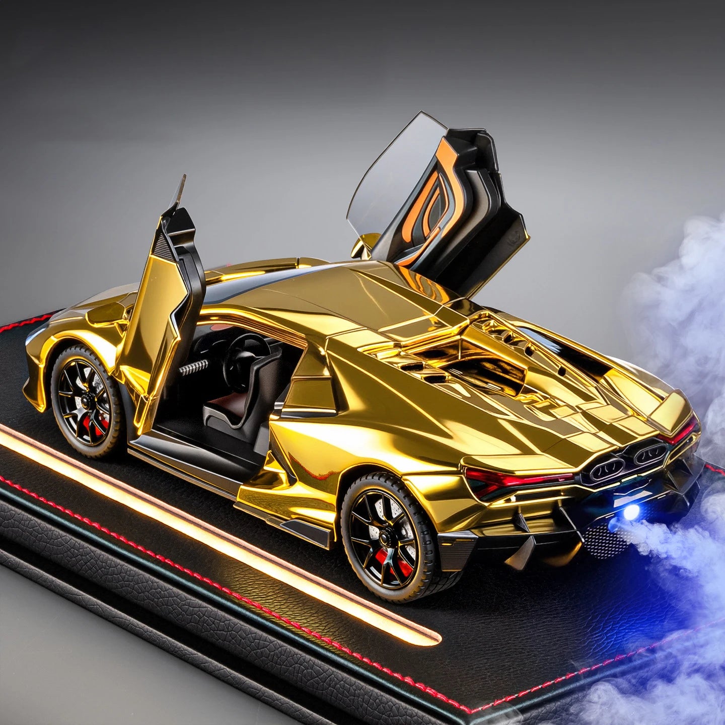 Spray 1:24 Lamborghini Revuelto Countach LP500S Supercar Alloy Metal Diecast Model Car Home Trendy and Desktop Display Ornaments