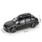 1:32 Audi RS6 Toy Car Model with Sound and Light Doors Opened Alloy Diecast Model Vehicle Collection for Boy Adult Festival Gift