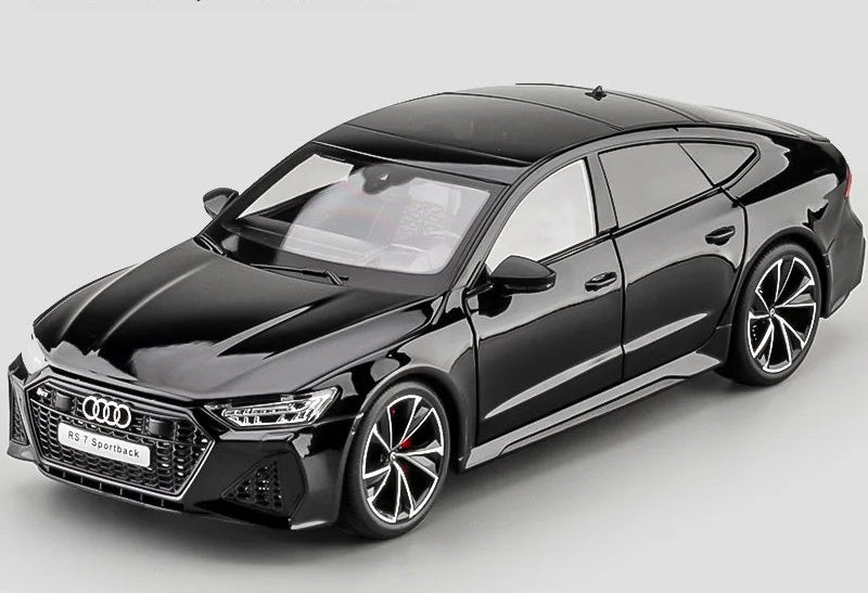 1:18 AUDI RS7 Sportback Four Door Coupe Remote Control Alloy Diecast Model Car Hobby Collecting Decorative Gifts Boyfriend Box