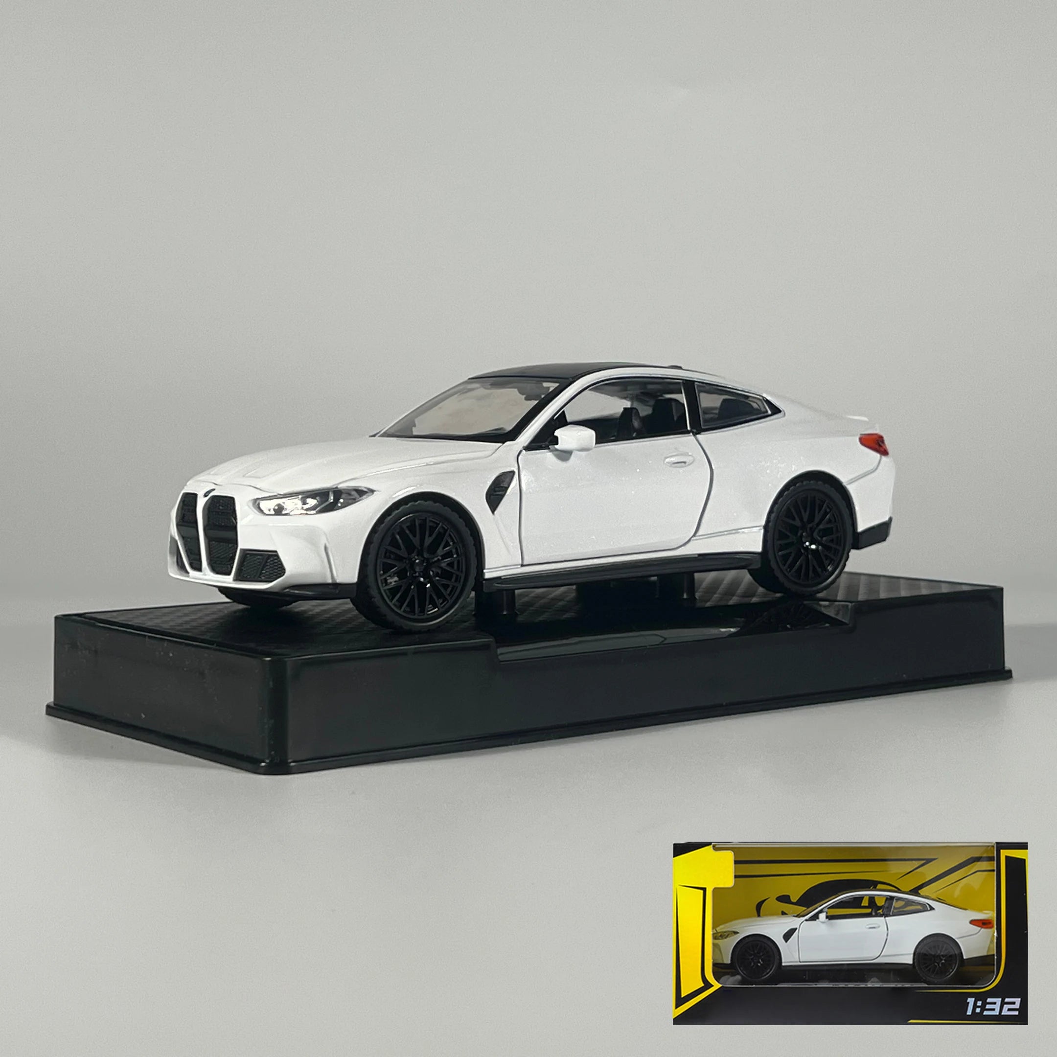 1:32 BMW M4 Coupe Sports Car Alloy Metal Diecast Model Car Home Trendy Toys Ornaments for Children Holiday Gifts with Friend Boy