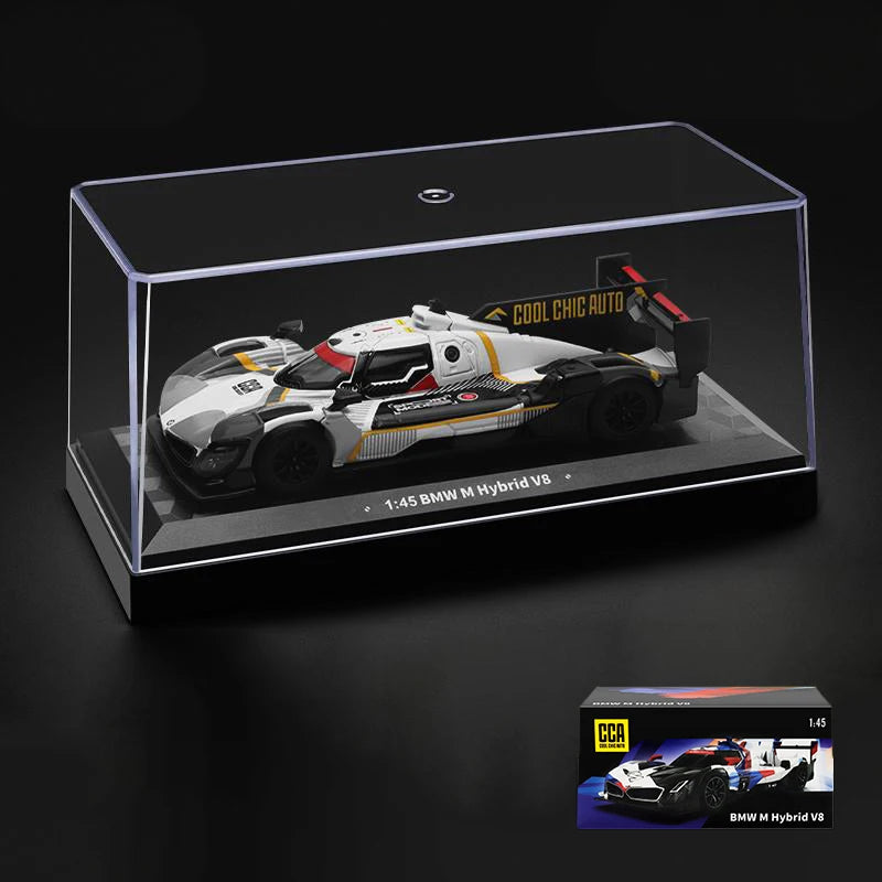 1:45 BMW M Hybrid V8 Super Racing Alloy Diecast Model Car Miniature Vehicle Classic Simulation Collection Decoration Holiday Boy