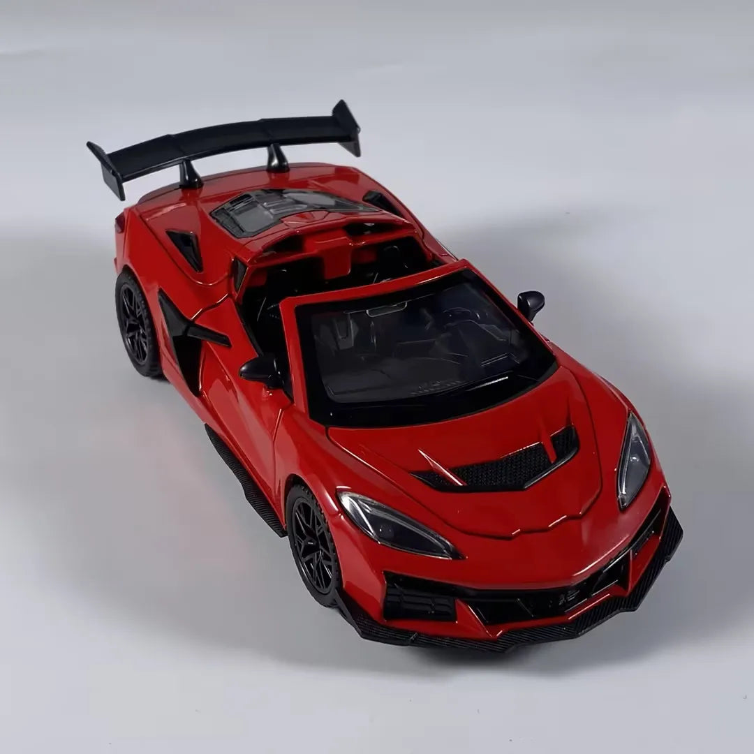 1:32 Chevrolet Corvette C8 ZR1X Track Enhanced Version Supercar Alloy Metal Diecast Model Car Home Decoration & Collectibles Toy