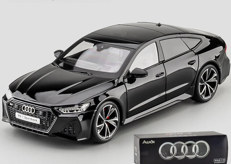 1:18 AUDI RS7 Sportback Four Door Coupe Remote Control Alloy Diecast Model Car Hobby Collecting Decorative Gifts Boyfriend Box