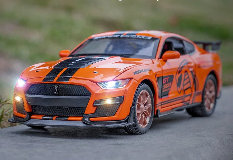 1:32 Ford Mustang Viper GT500 Alloy Sports Car Diecast Model Sound Light Toy Collection of Hobby Decorative Fine Ornaments Gift