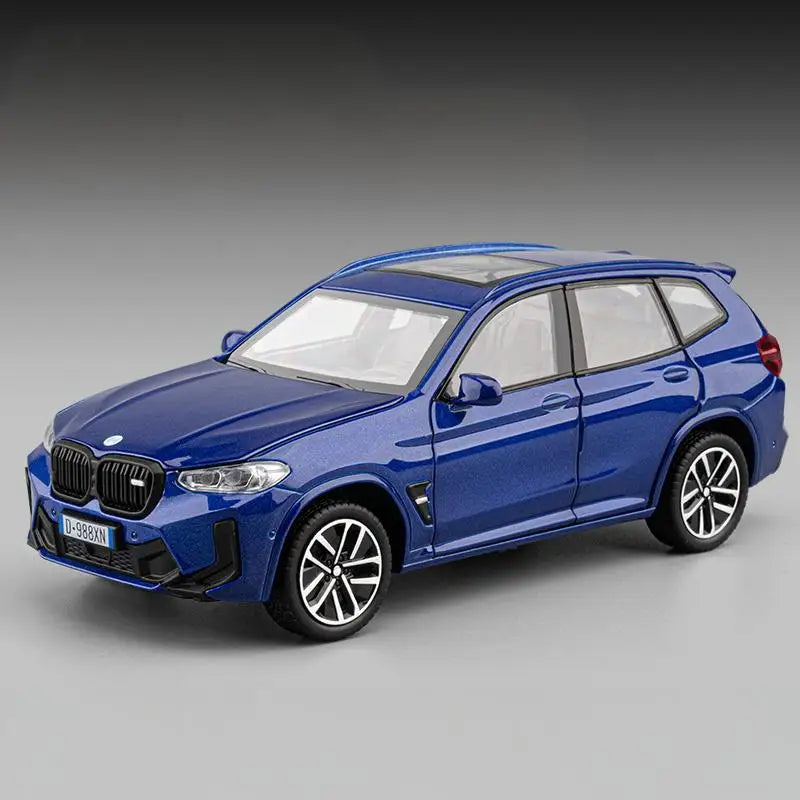 1:32 BMW X3M X3 IM SUV Alloy Metal Diecast Model Car Miniauto Vehicle Home Trendy Toys Ornaments Birthday Gift with Children Boy