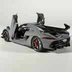 1:22 KNSG Jesko Supercar Alloy Metal Diecast Model Car Sound and Light Pull Back Children'S Toy Collectibles Birthday Gifts Boys
