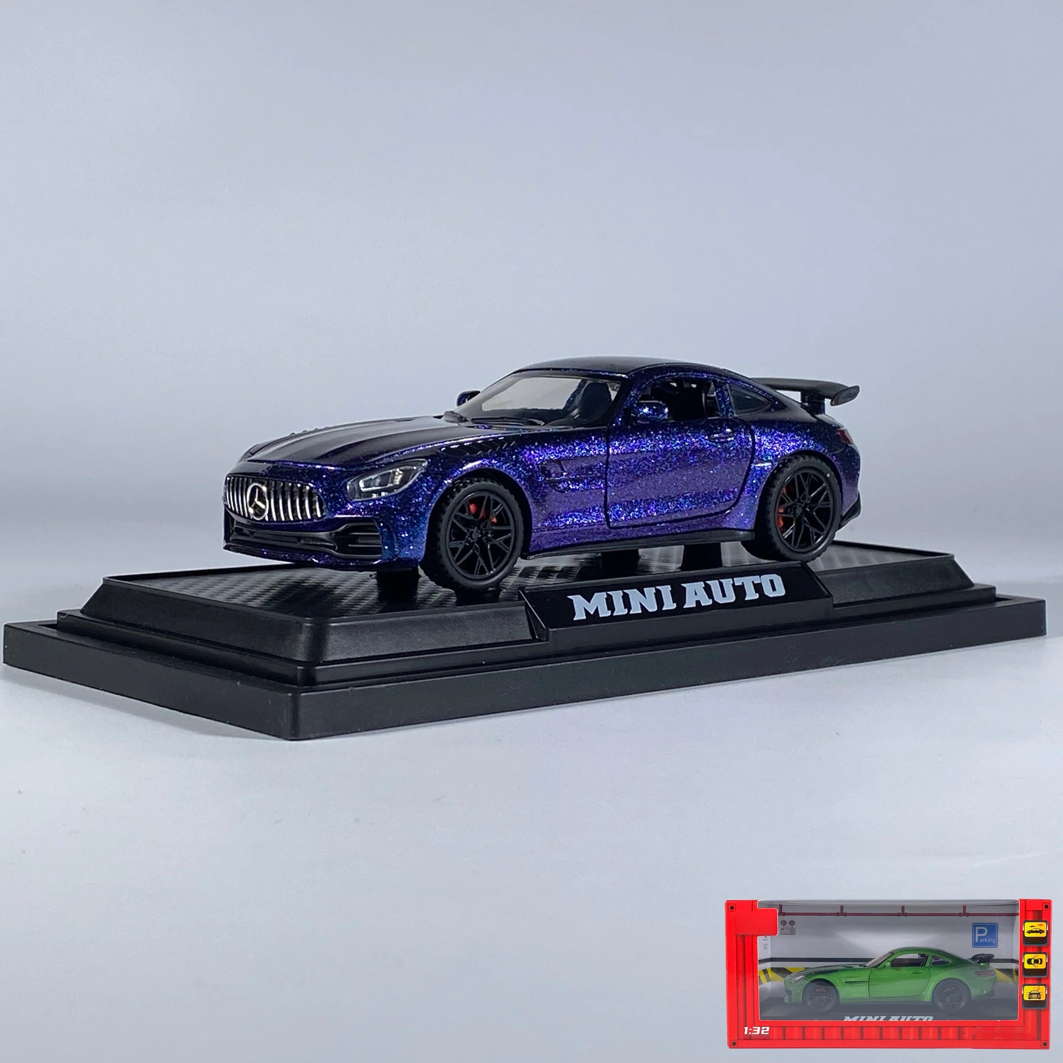 1:32 Benz AMG GT Super Sports Car Alloy Diecast Model Car with Sound Light Pull Back Children'S Toy Car Decoration Hobby Collect