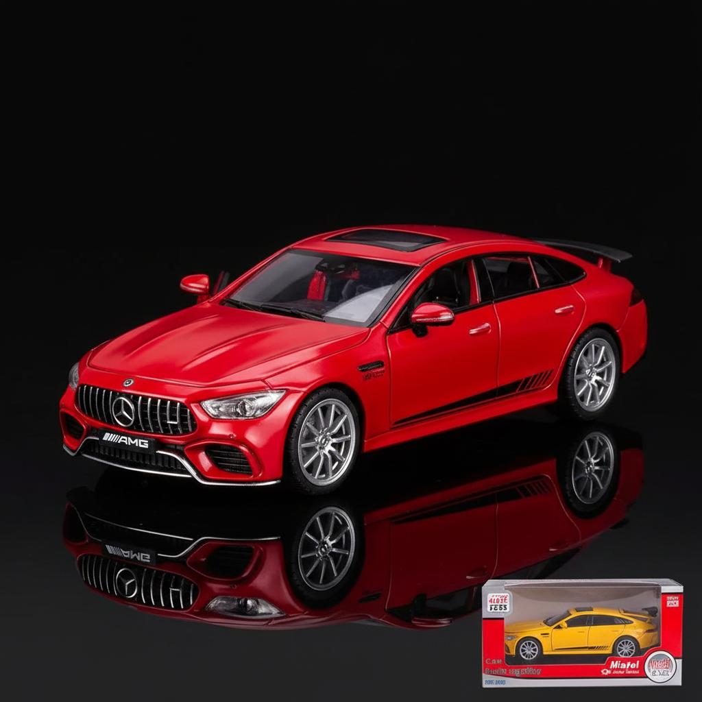 AMG GT63 rojo con caja