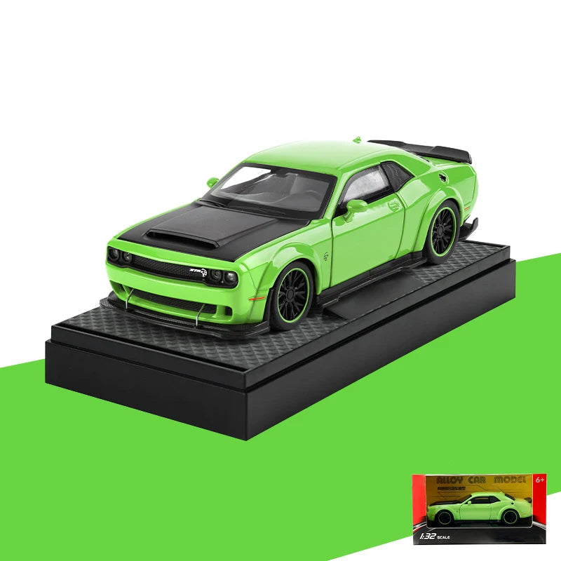 1:32 Dodge Challenger SRT Hellcat Redeye V8 Alloy Metal Diecast Model American Muscle Sports Car Collection of Hobby Decorations