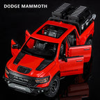 1:32 Dodge RAM 1000 TRX Mammoth Picku Alloy Car Model Sound and Light Pull Back Children'S Toy Collectibles Birthday Gift