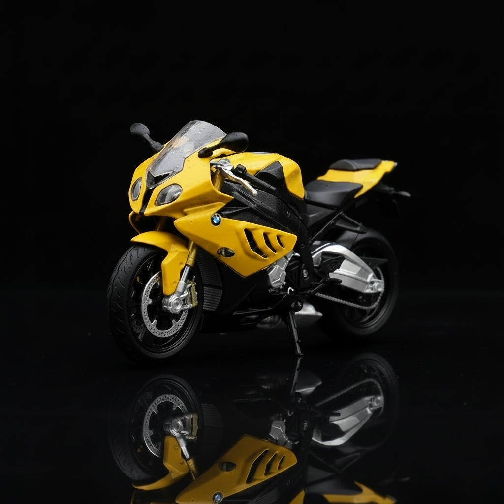 BMW S1000RR amarillo sin texto