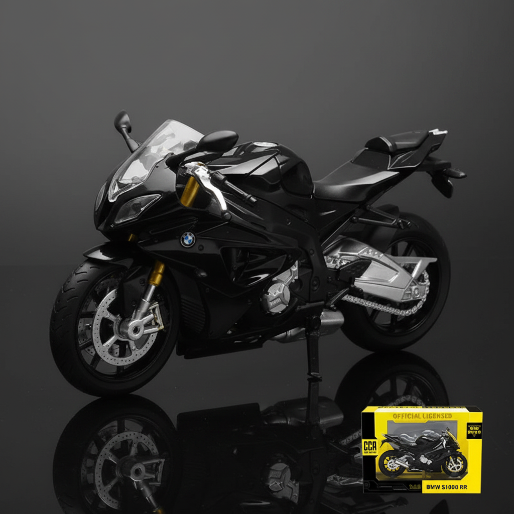 BMW S1000RR negro con caja