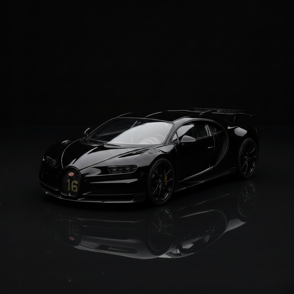 Bugatti Chiron Negro - 16 Amarillo