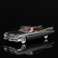 Cadillac Hardtop Gris Metálico - Fondo Negro
