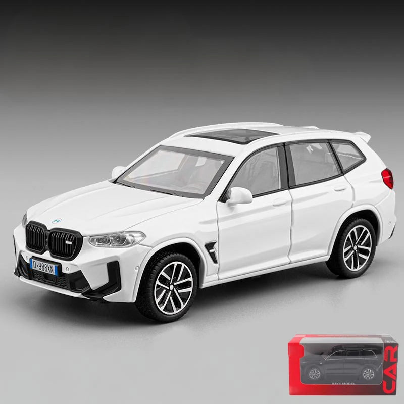 1:32 BMW X3M X3 IM SUV Alloy Metal Diecast Model Car Miniauto Vehicle Home Trendy Toys Ornaments Birthday Gift with Children Boy