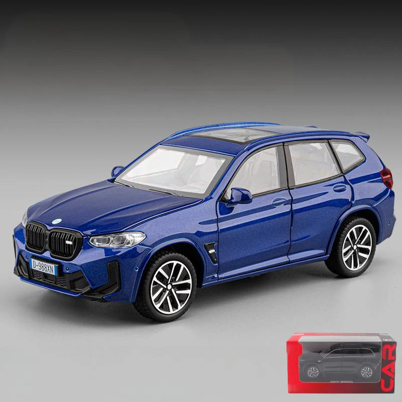 1:32 BMW X3M X3 IM SUV Alloy Metal Diecast Model Car Miniauto Vehicle Home Trendy Toys Ornaments Birthday Gift with Children Boy