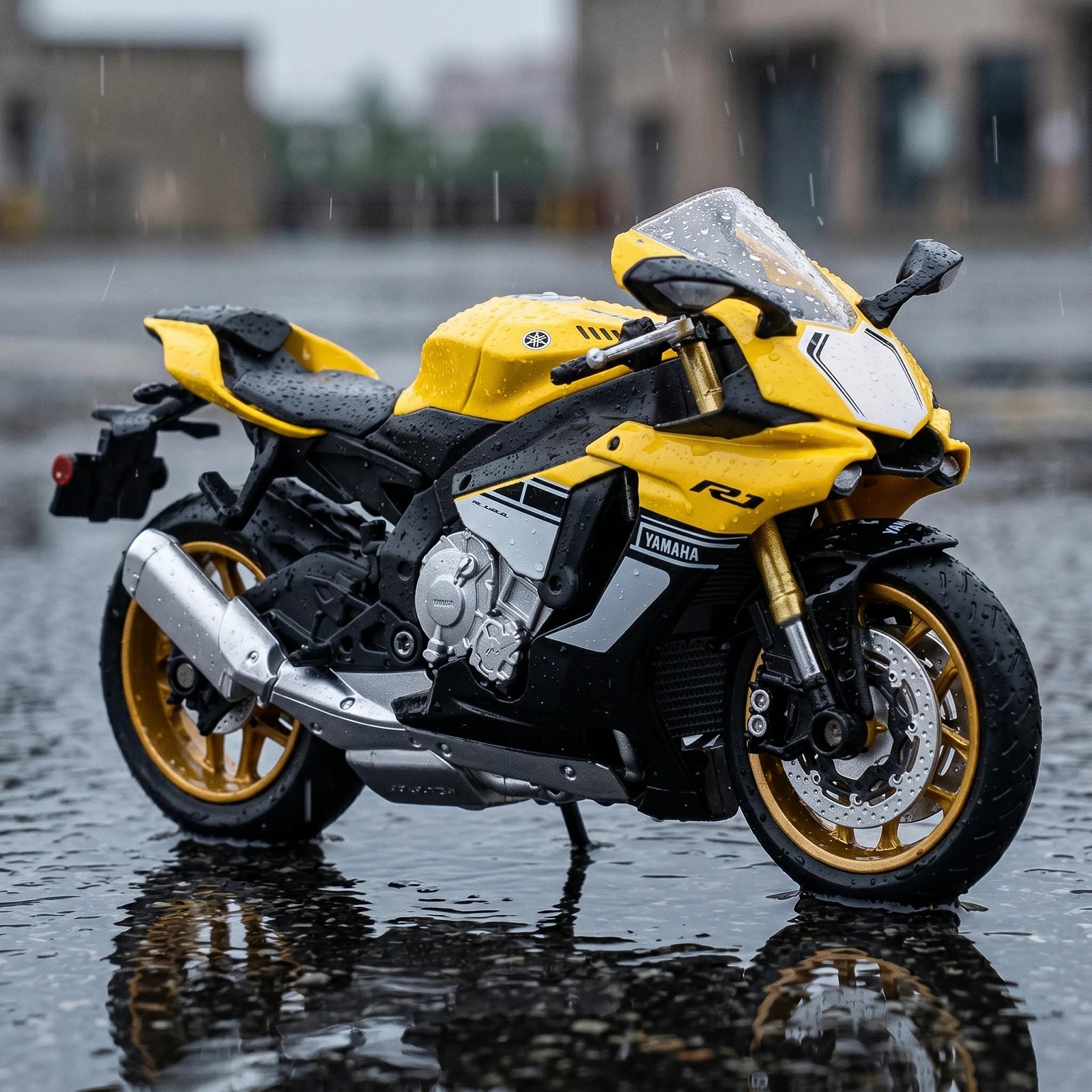 CCA 1:12 Yamaha YZF-R1 YZFR1 Superbike Alloy Diecast Collectible Motorcycle Model Desktop Display Collectible Ornaments Holiday