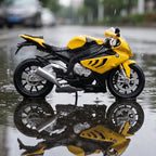 CCA 1:12 BMW S1000RR GULF Superbike Alloy Metal Diecast Model Motorcycle Miniature Holiday Present & Home Trendy Ornament Friend