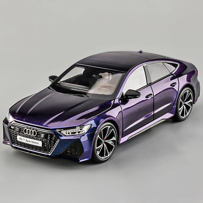 1:18 AUDI RS7 Sportback Four Door Coupe Remote Control Alloy Diecast Model Car Hobby Collecting Decorative Gifts Boyfriend Box