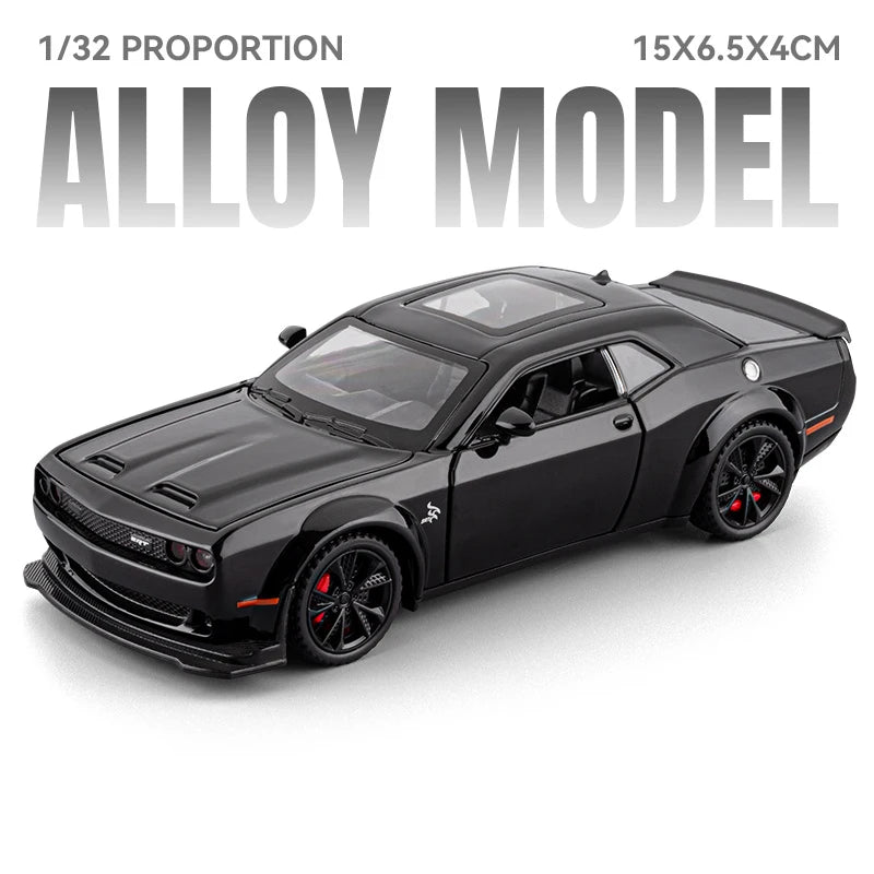 1:32 Dodge Challenger Hellcat Redeye Alloy Metal Diecast Model Car Home Trendy & Desktop Display Ornament Birthday Gift for Boy