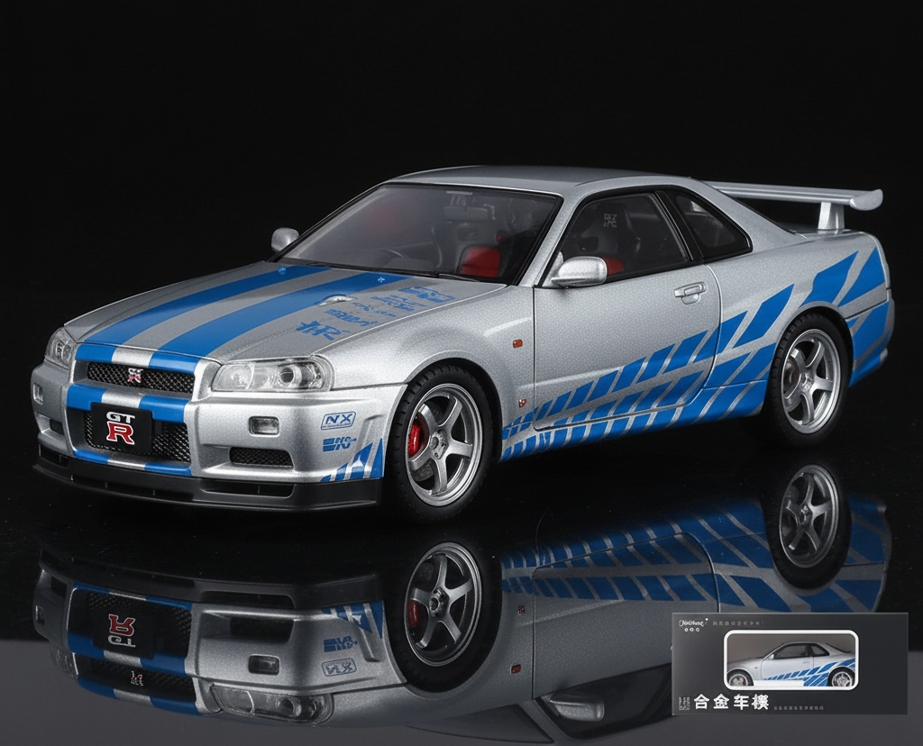 Nissan Skyline GTR R34 1:18
