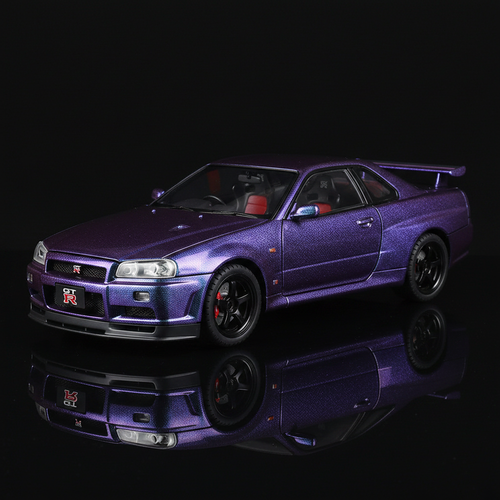 GTR R34 violeta galaxia