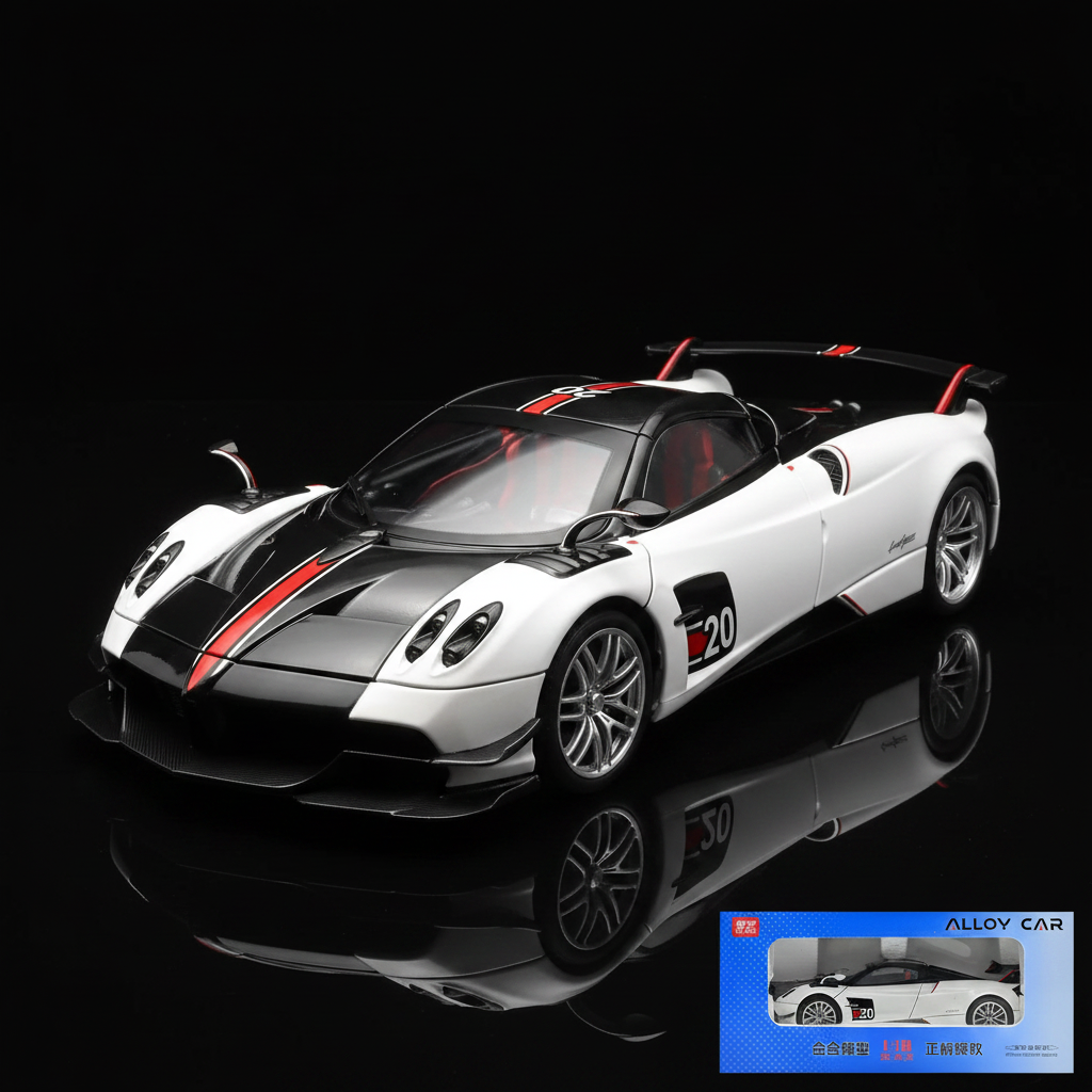Huayra BC blanco con caja