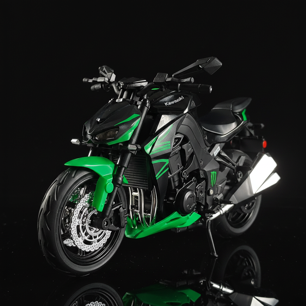 Kawasaki Z1000 verde sin caja