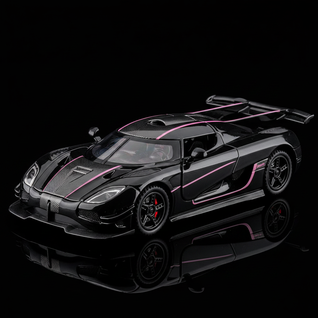 Koenigsegg One:1 negro sin caja