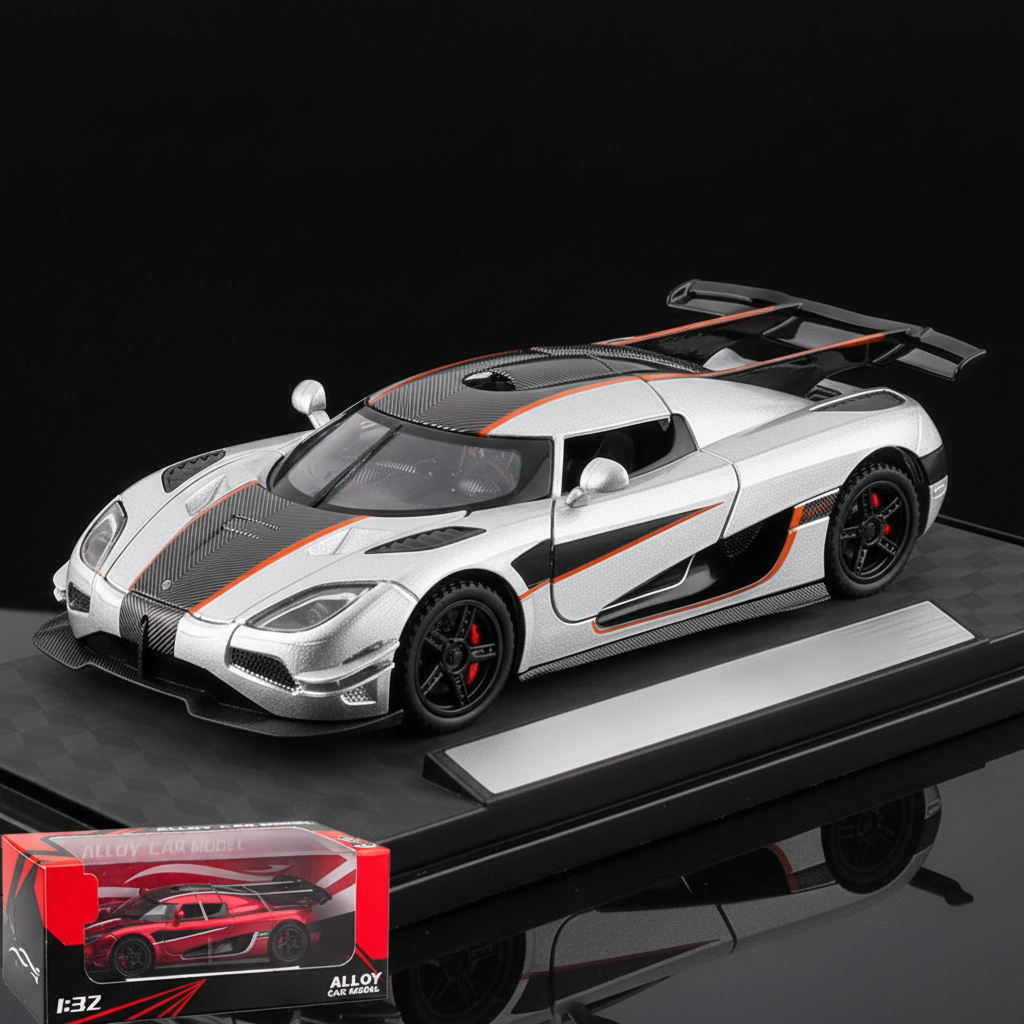 Koenigsegg One:1 plata con caja