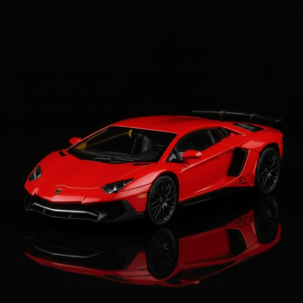Lamborghini Aventador Rojo - Raya Blanca