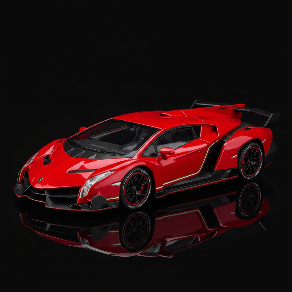 Lamborghini Veneno rojo sin carbono