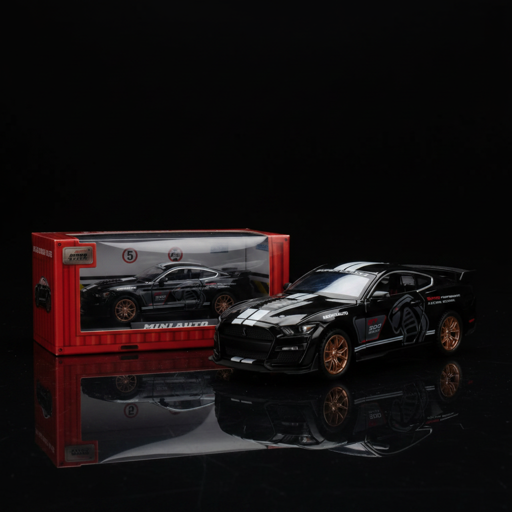Mustang Shelby GT500 Negro con Caja