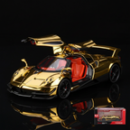 Pagani Huayra BC dorado con caja real